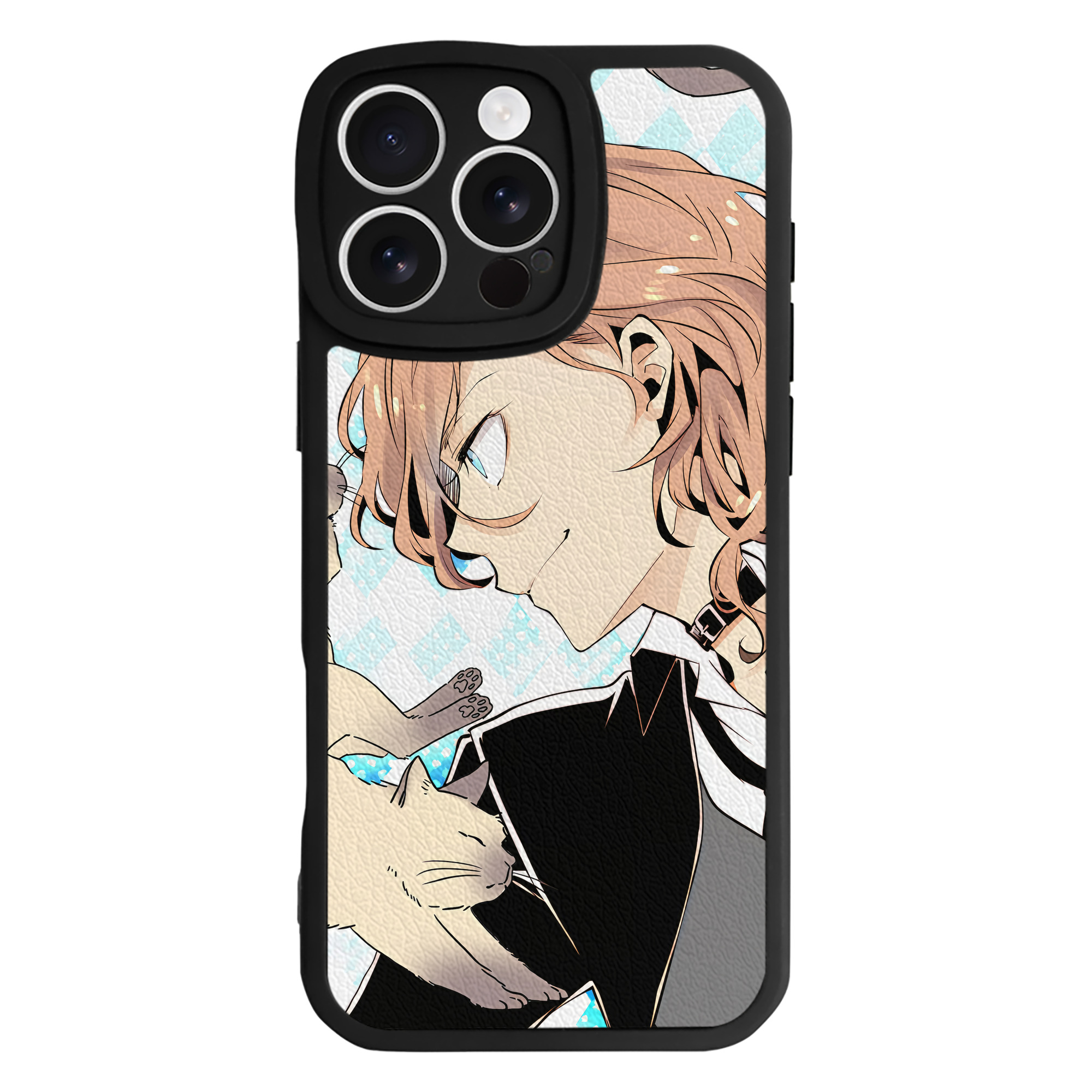 （画像用） 文豪ストレイドッグス Bungo Stray Dogs 【iPhone 16シリーズ対応】シリコンスマホケース（レザー調） 材質：シリコン